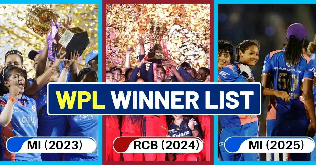 WPL Winners List (2023-2025)