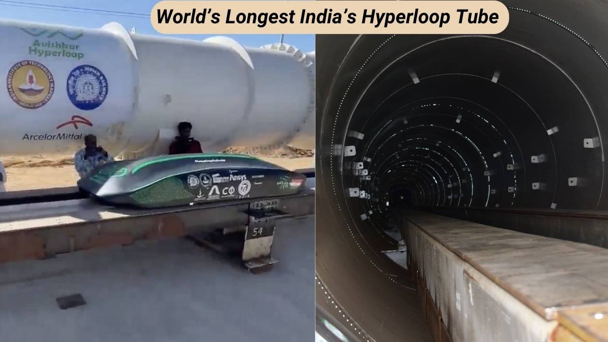 How will the World’s Longest India’s Hyperloop Tube be significant for high-speed transportation?