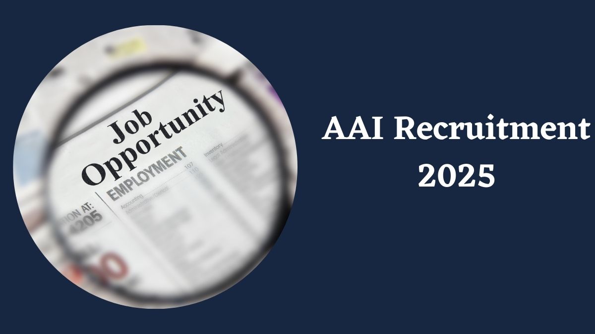 AAI Recruitment 2025: एएआई में जेई के लिए आवेदन की आज लास्ट डेट, ये रहा लिंक  