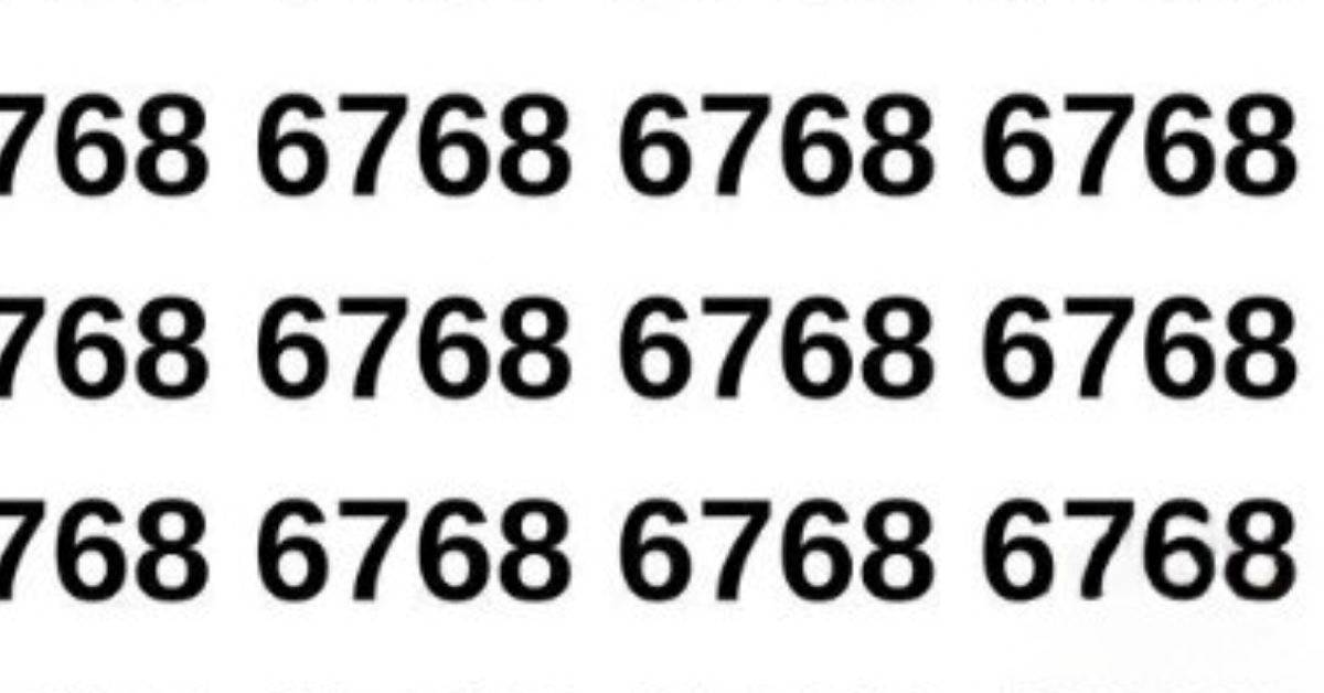 6/6 Vision Challenge: Spot the Hidden Odd Number in This Tricky Puzzle 6/6 Vision Challenge: Spot the Hidden Odd Number in This Tricky Puzzle