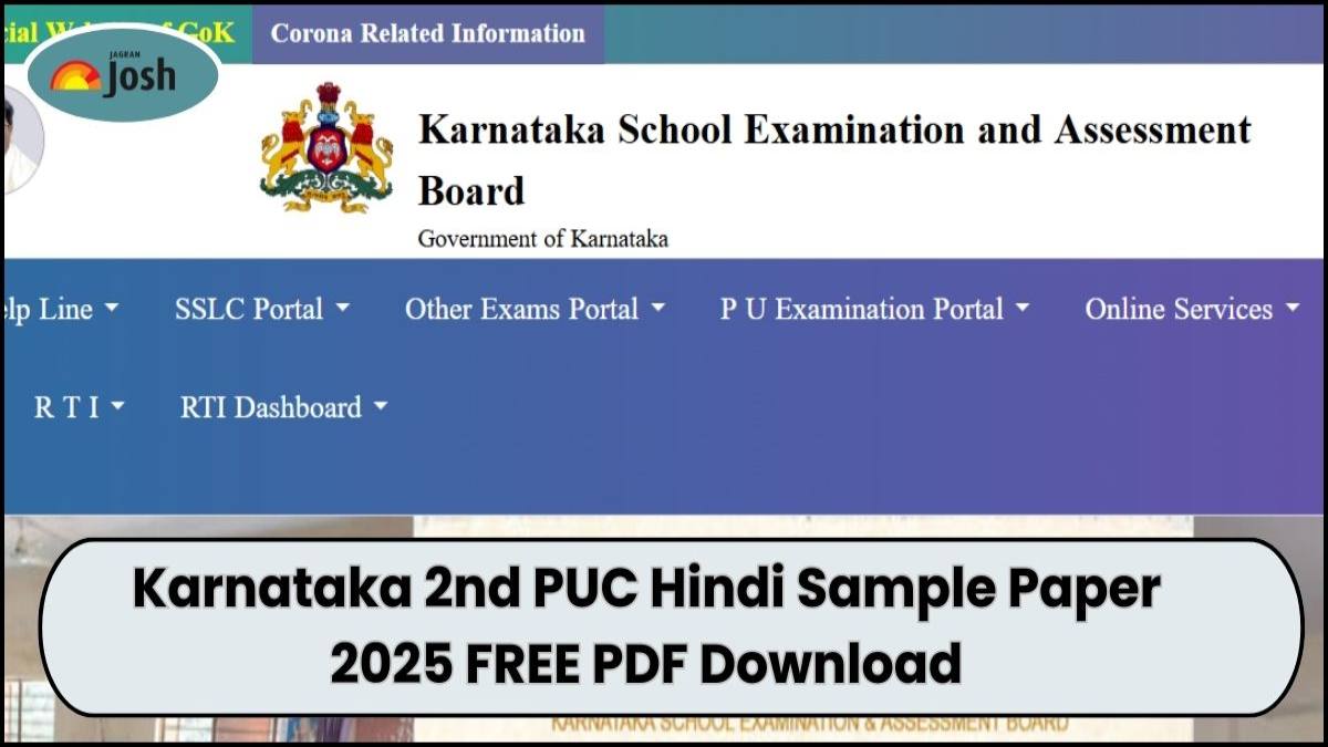 Karnataka 2nd PUC Hindi Sample Paper 2025: Download PDF for Free!