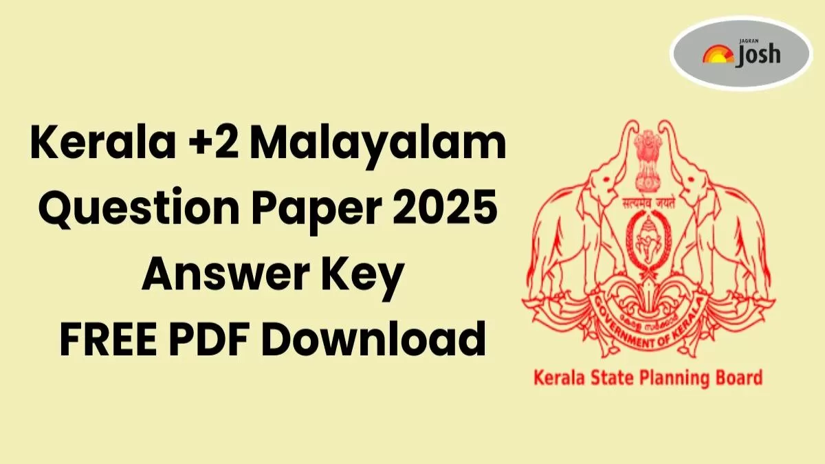 Kerala +2 Malayalam Question Paper 2025 With Answer Key 2025