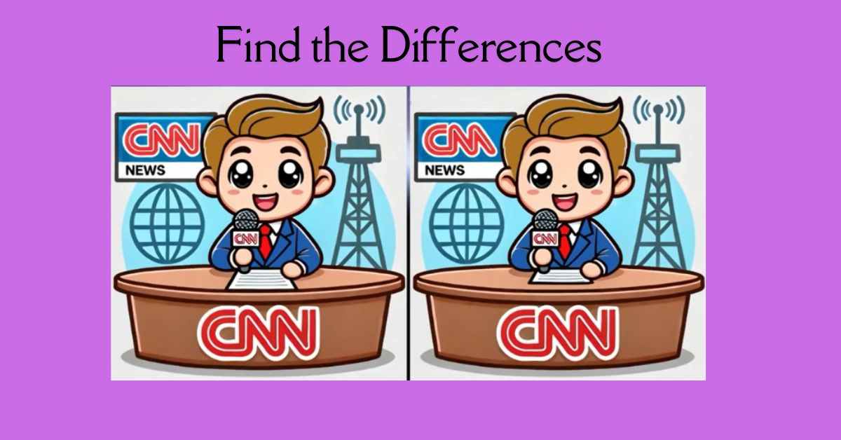 Spot the 3 Differences in Journalist Reporting News– Beat the 19-Second Challenge!