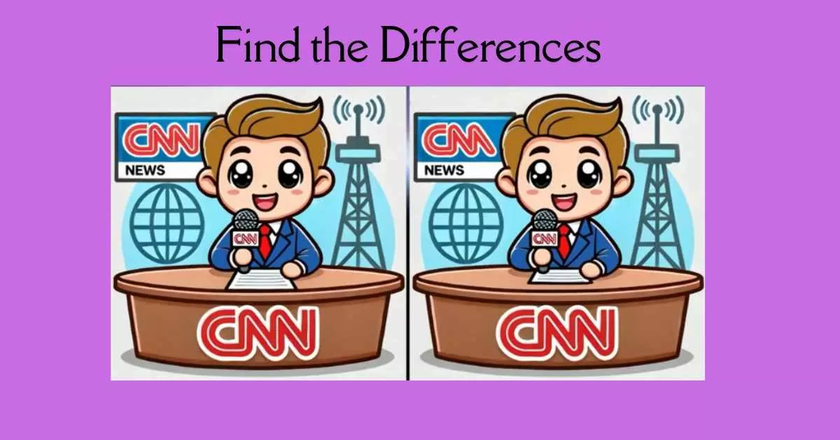 Spot the 3 Differences in Journalist Reporting News