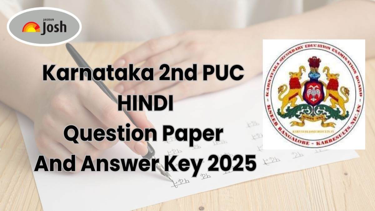 Karnataka 2nd PUC Hindi Question Paper And Answer Key 2025: FREE PDF Download