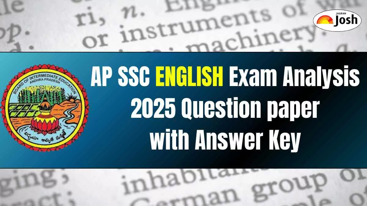 AP SSC English Paper Exam Analysis 2025 Question Paper with Answer Key, Download PDF