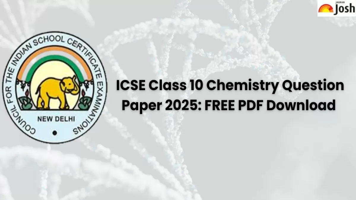 ICSE Class 10th Chemistry Question Paper 2025
