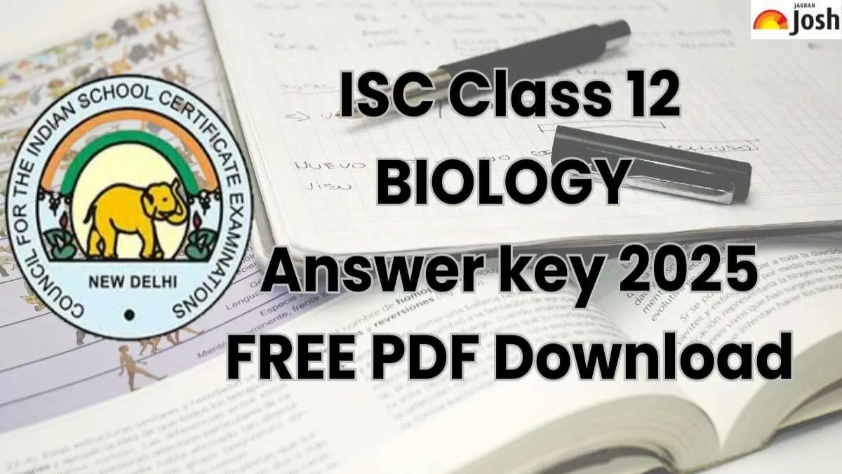 ISC Class 12th Biology Answer Key 2025