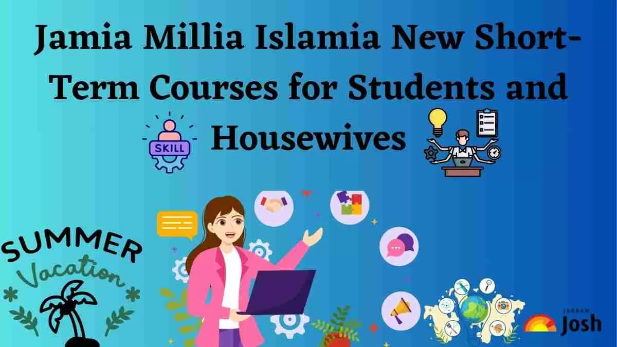 Jamia Millia Islamia New Short Term Courses for Students and Housewives