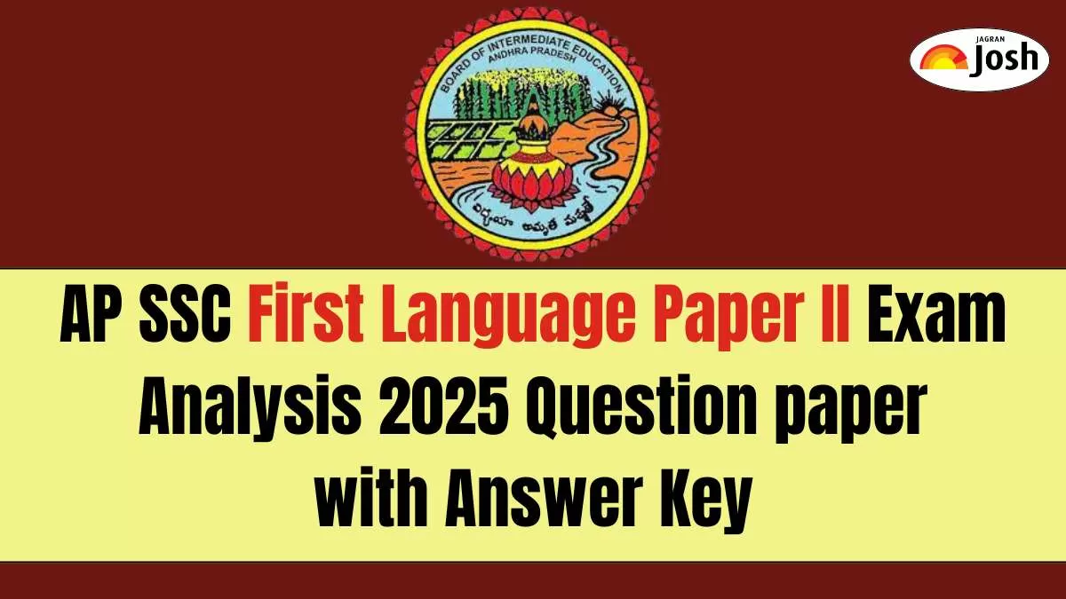 AP SSC First Language Exam Analysis 2025 Question Paper with Answer Key, Download PDF
