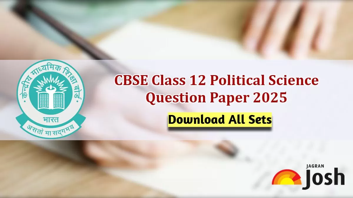 Download CBSE 12th Political Science subject paper 2025 PDF Here