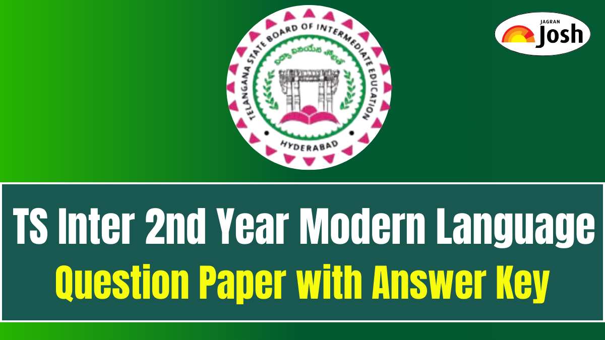 TS Inter 2nd Year Modern Language Question Paper 2025 with Answer Key, Download PDF