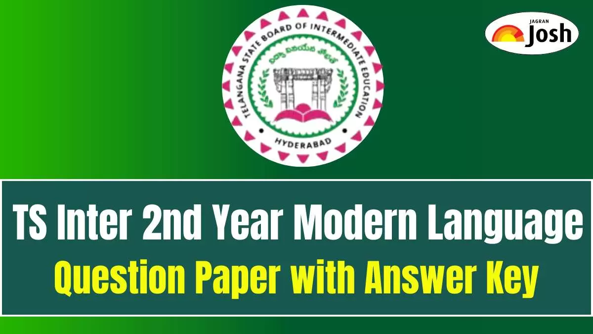 Download TS Inter 2nd Year Modern Language Question Paper 2025 with Answer Key in PDF