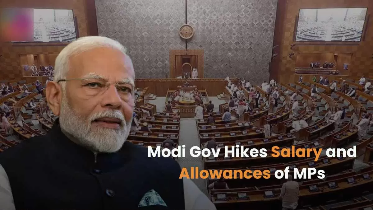 The Ministry of Parliamentary Affairs issued a notification on Monday revising MPs' monthly salaries from Rs 1 lakh to Rs 1.24 lakh.