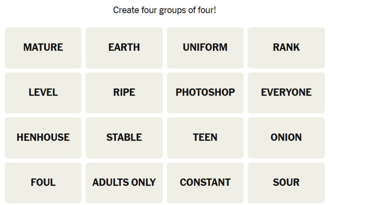 NYT Connections Hints March 24