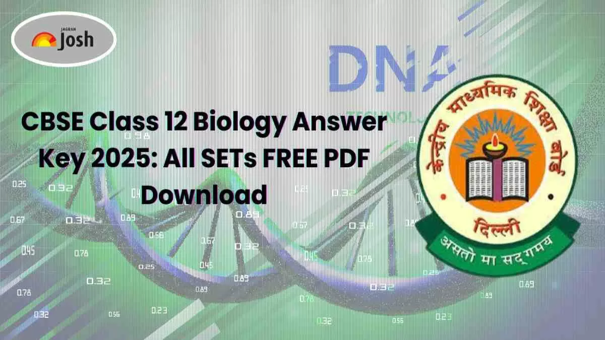 CBSE Class 12th Biology Answer Key 2025