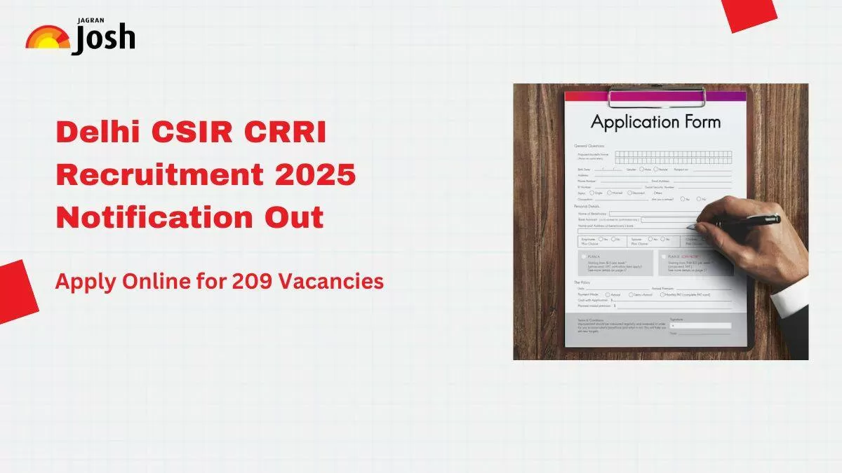 CSIR CRRI Recruitment 2025: Apply for 209 Junior Secretariat Assistant & Stenographer Posts