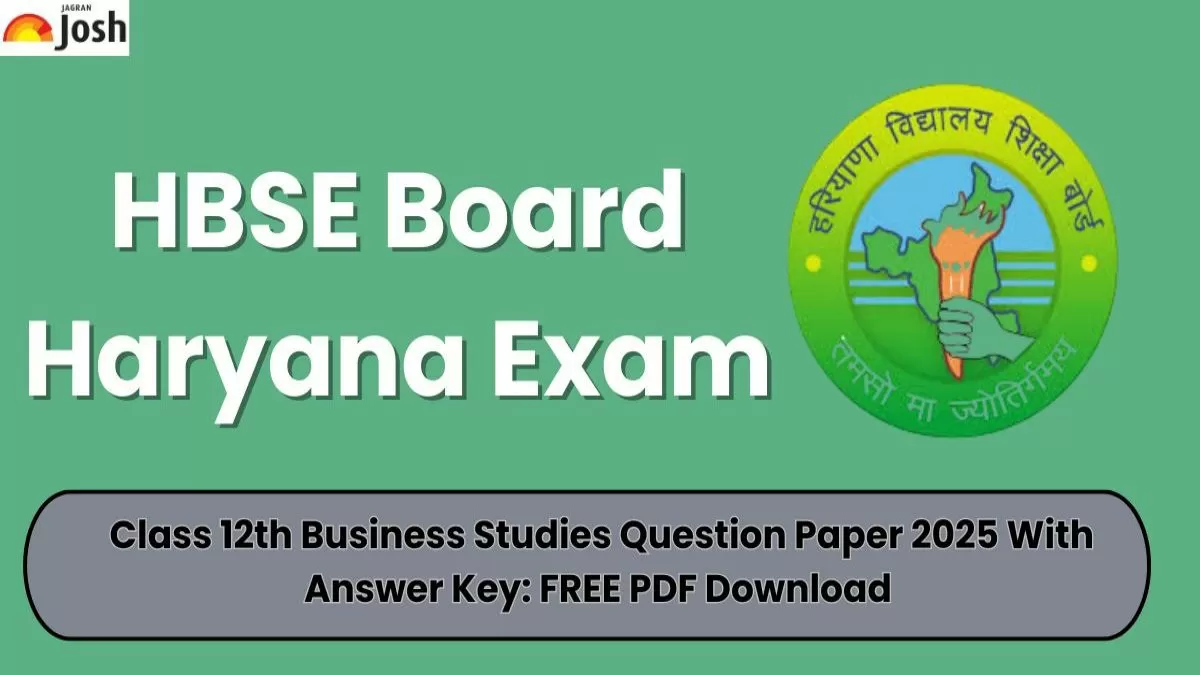 HBSE Class 12th Business Studies Exam 2025