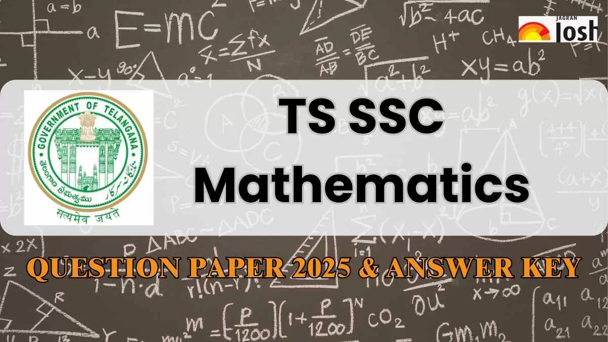 TS SSC Mathematics Question Paper 2025 with Answer Key, Download PDF