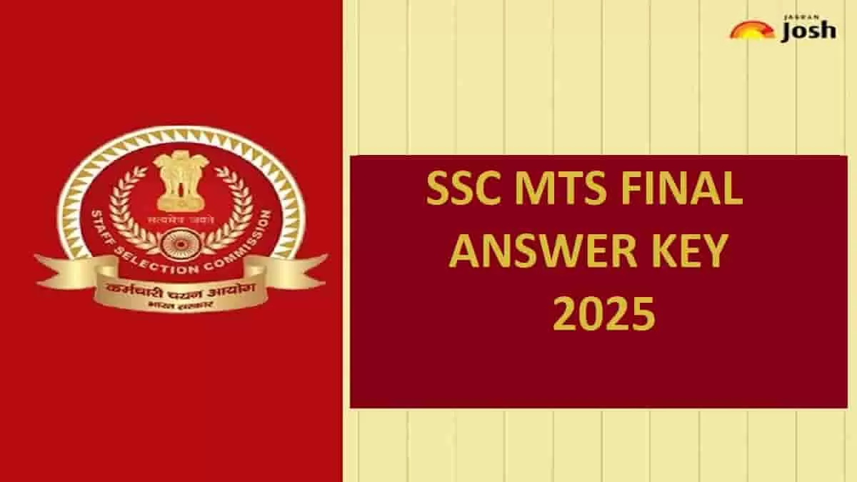 SSC MTS Final Answer Key 2024-2025