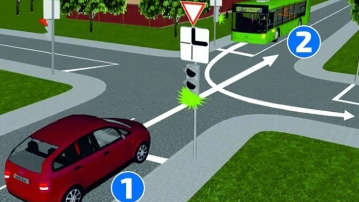 Who Goes First – The Bus or the Car?
