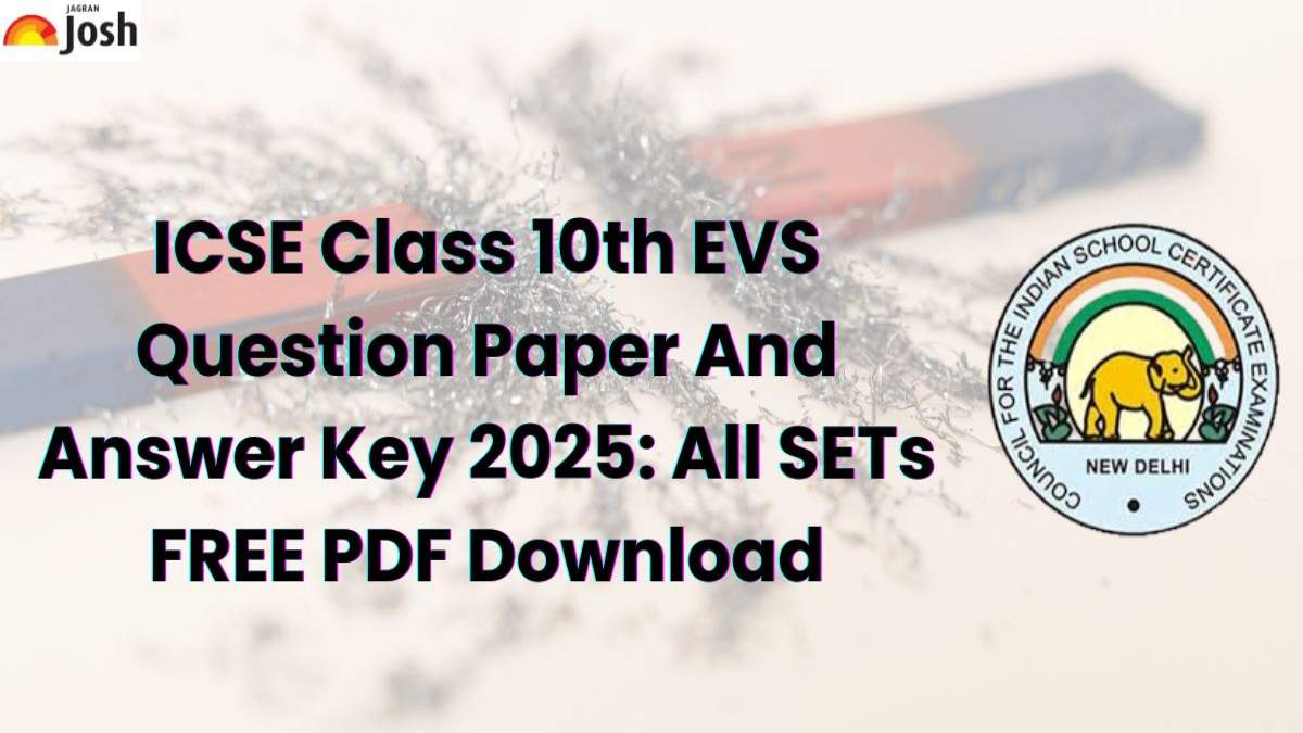 ICSE Class 10th EVS Question Paper And Answer Key 2025: All SETs FREE PDF Download