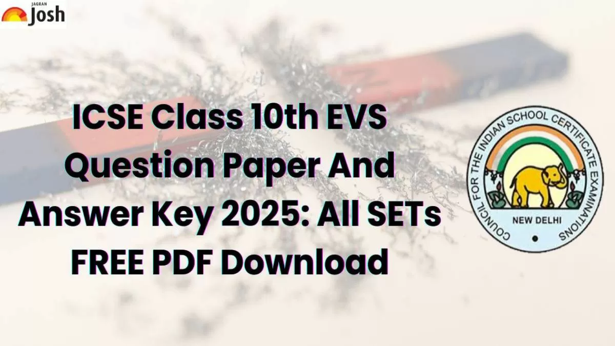 CSE Class 10th EVS Question Paper And Answer Key 2025