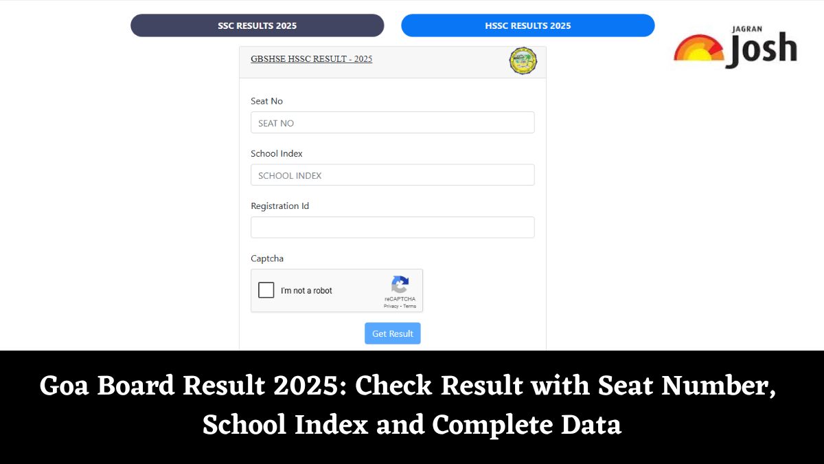 Goa Board Result 2025: Check Result with Login credentials. 