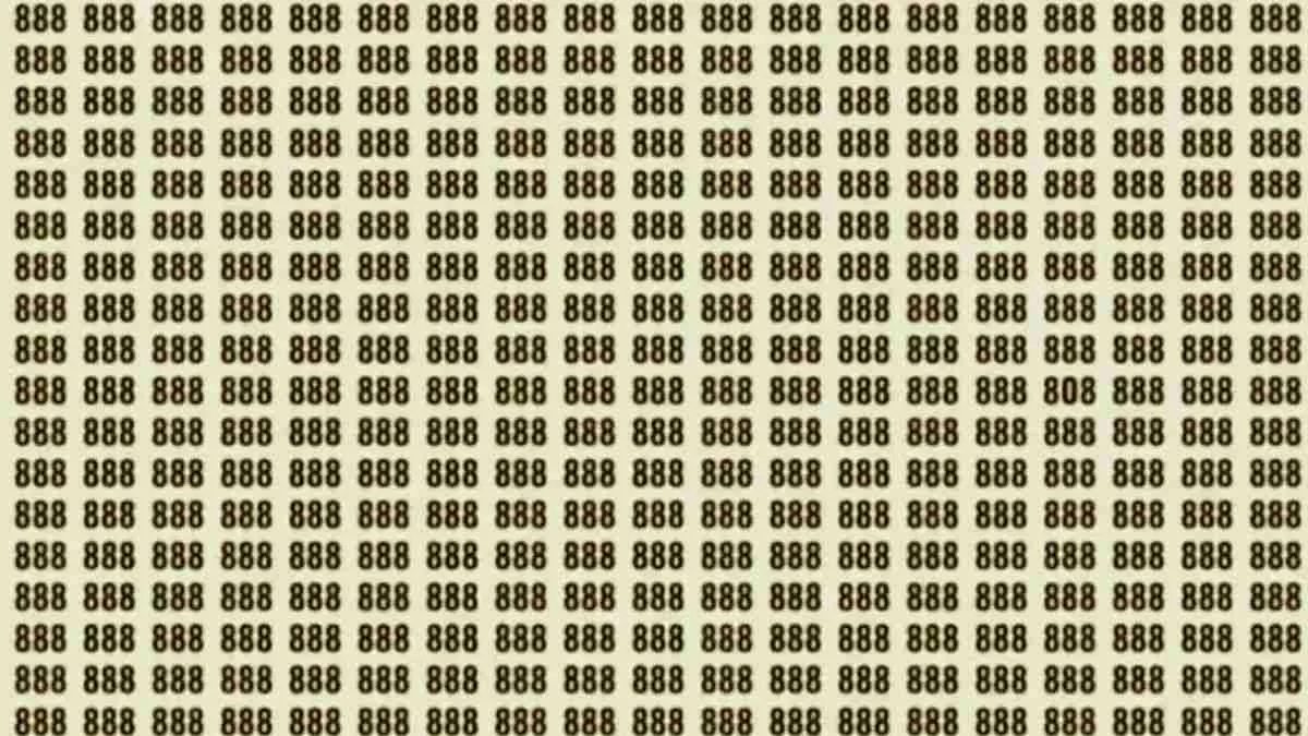 Spot the Hidden 808 Among 888s in 5 Seconds!