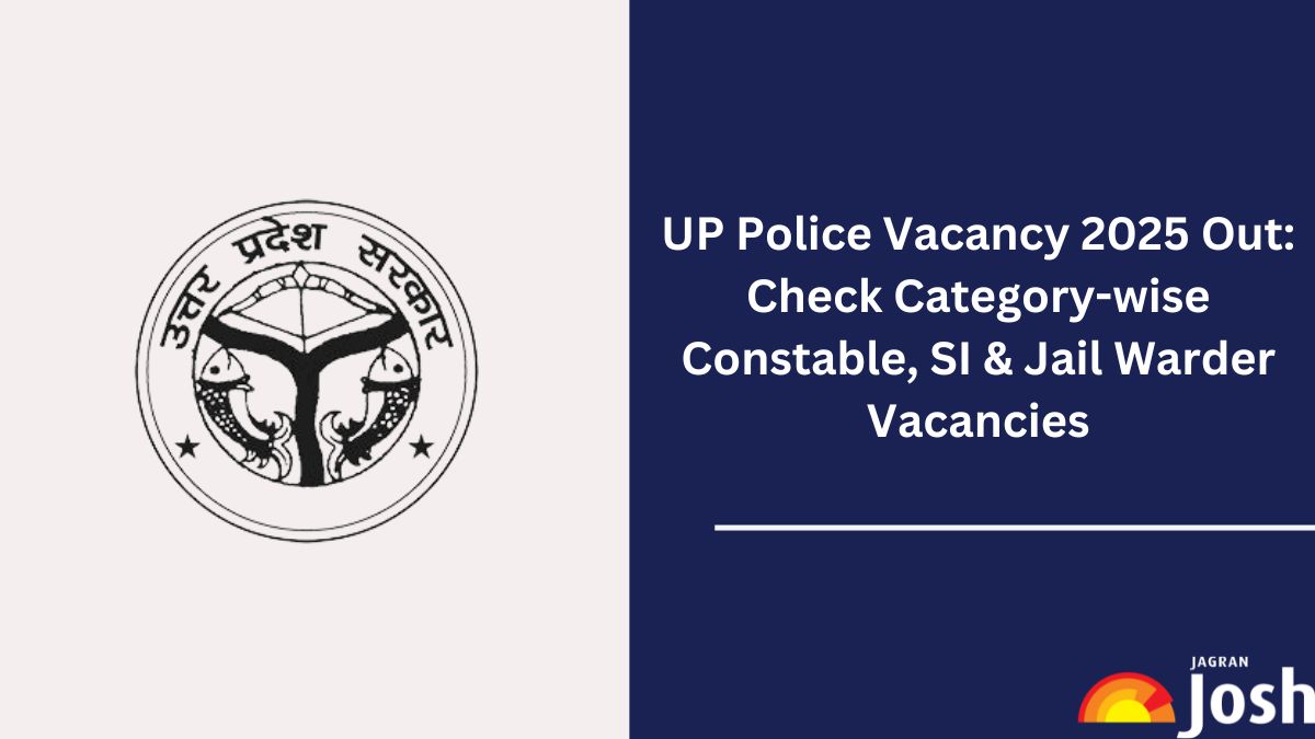 UP Police Vacancy 2025: Check UP Police Constable, SI, Jail Warder Vacancy Details Category-Wise