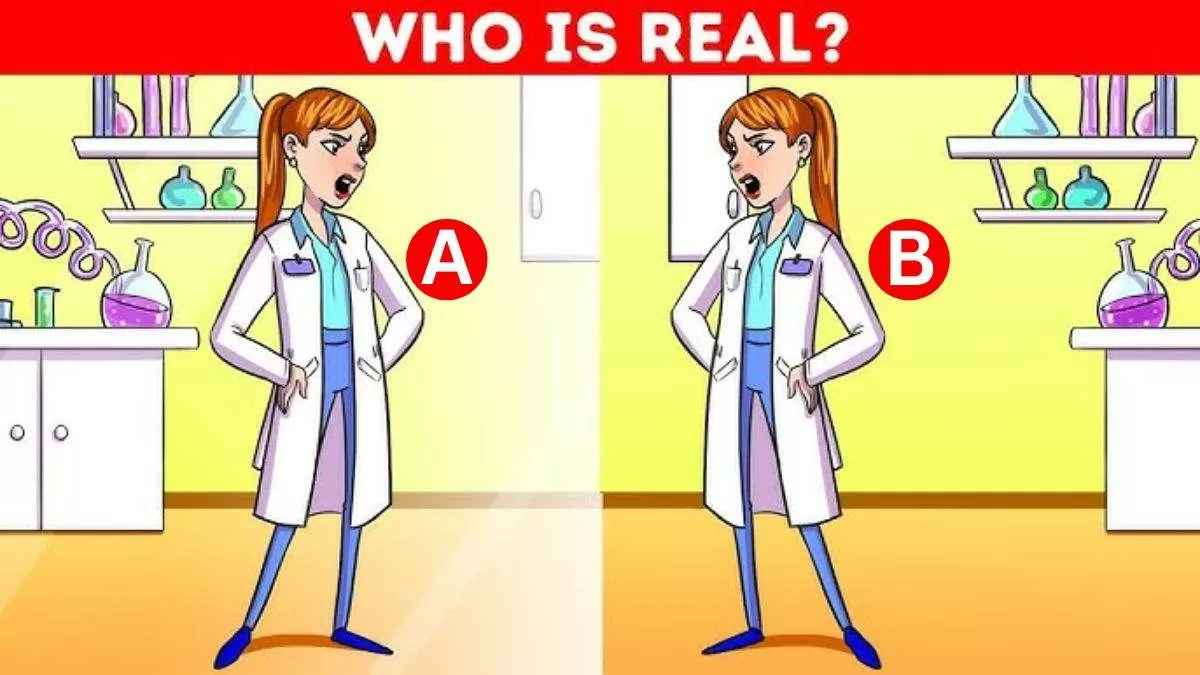 Observation Test: Who is Real? Only Those with 20/20 Vision Can Solve This Tricky Brain Teaser!