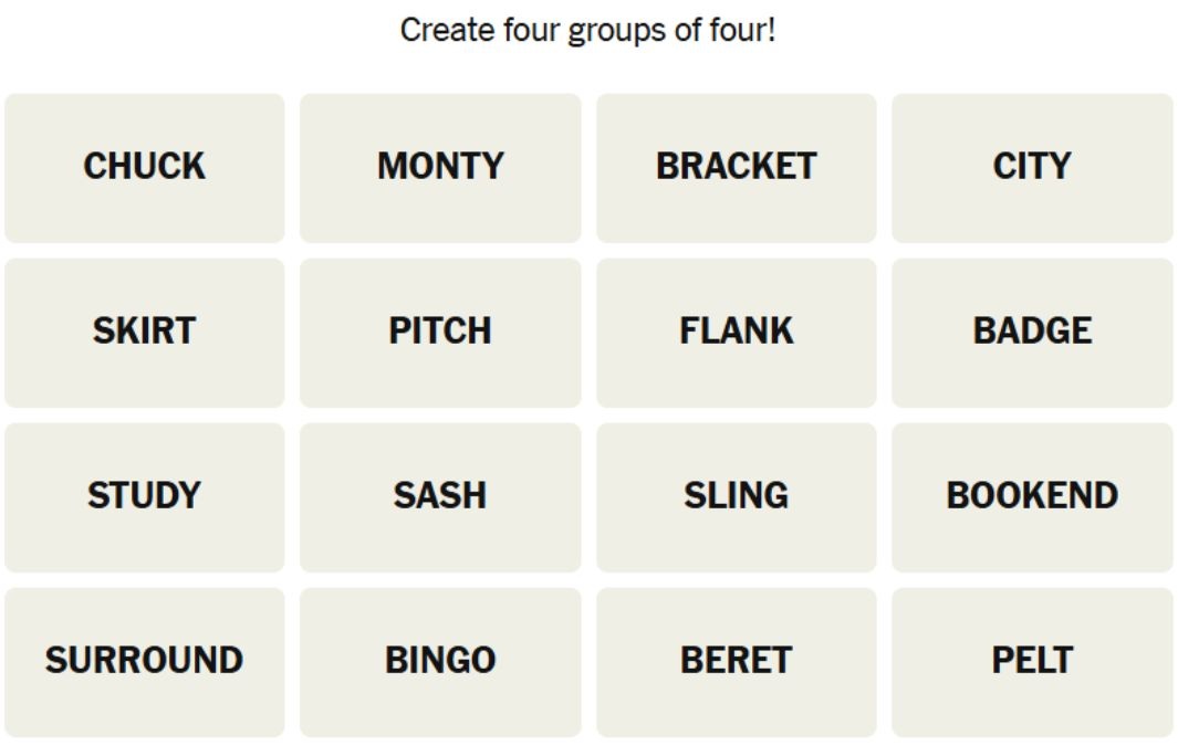 NYT Connections Hints March 28