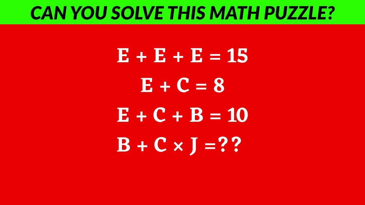 You have the brains of a supercomputer if you can solve this math puzzle in 7 seconds!