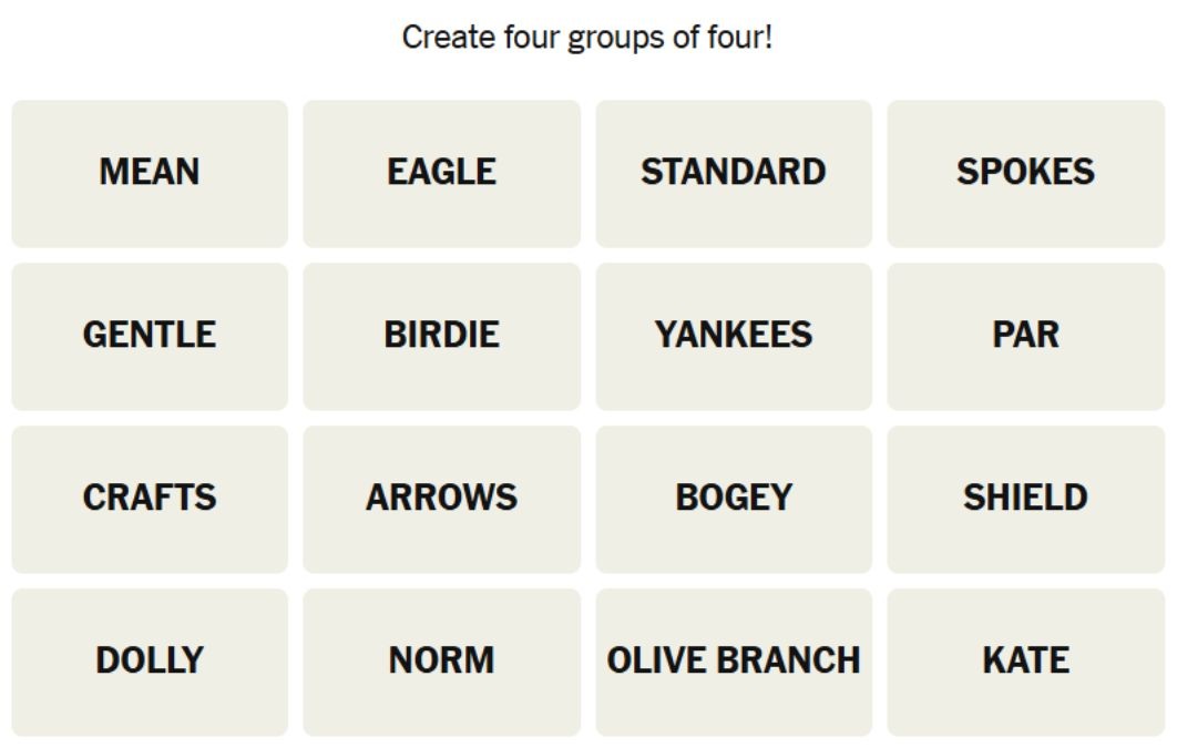 NYT Connections Hints March 30