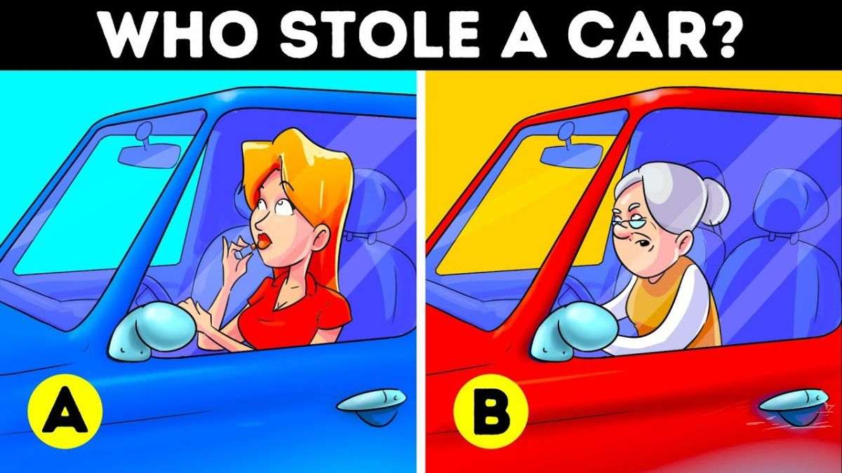 Brain Teaser IQ Test: Spot Who Stole The Car? Only 1% Observant Answer Correctly In 5 Seconds!