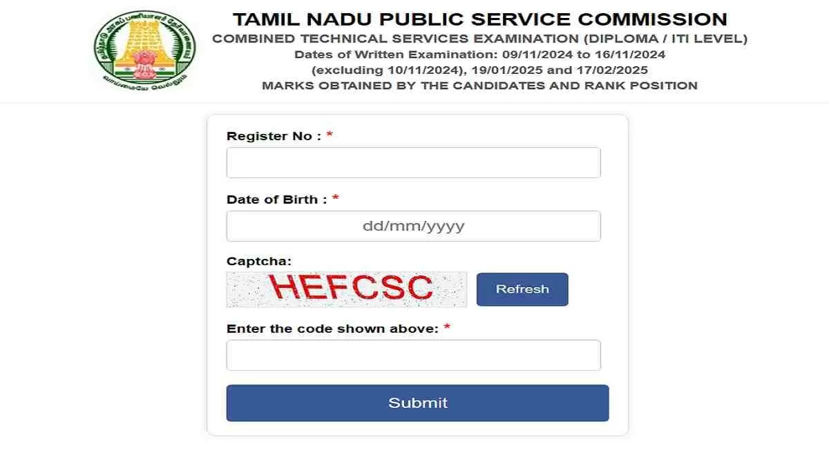 Check all details about TNPSC Result 2025 