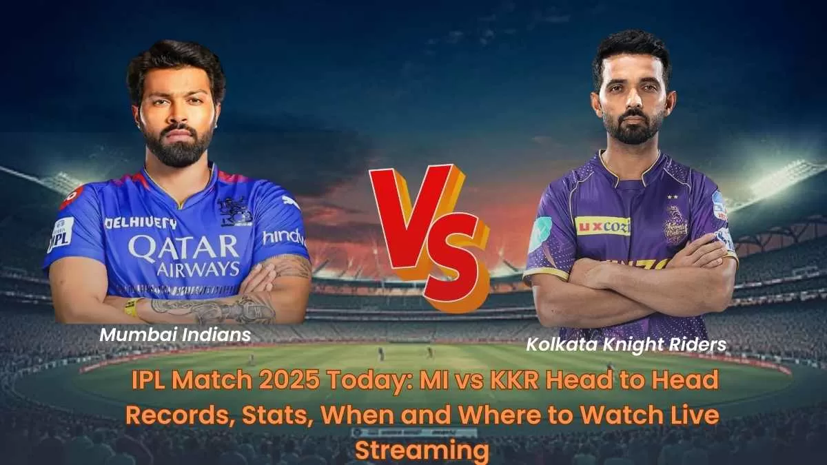 Get here all latest updates related to today’s IPL Match between MI vs KKR