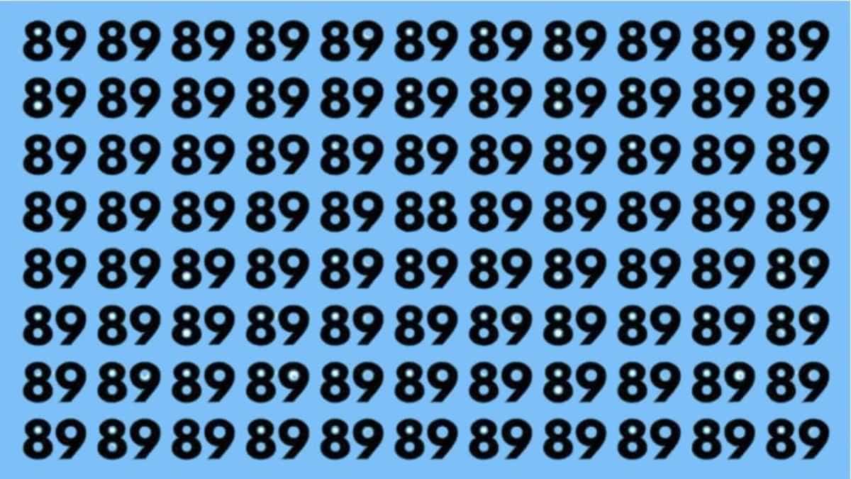 You have HD vision if you can spot 88 in 5 seconds!