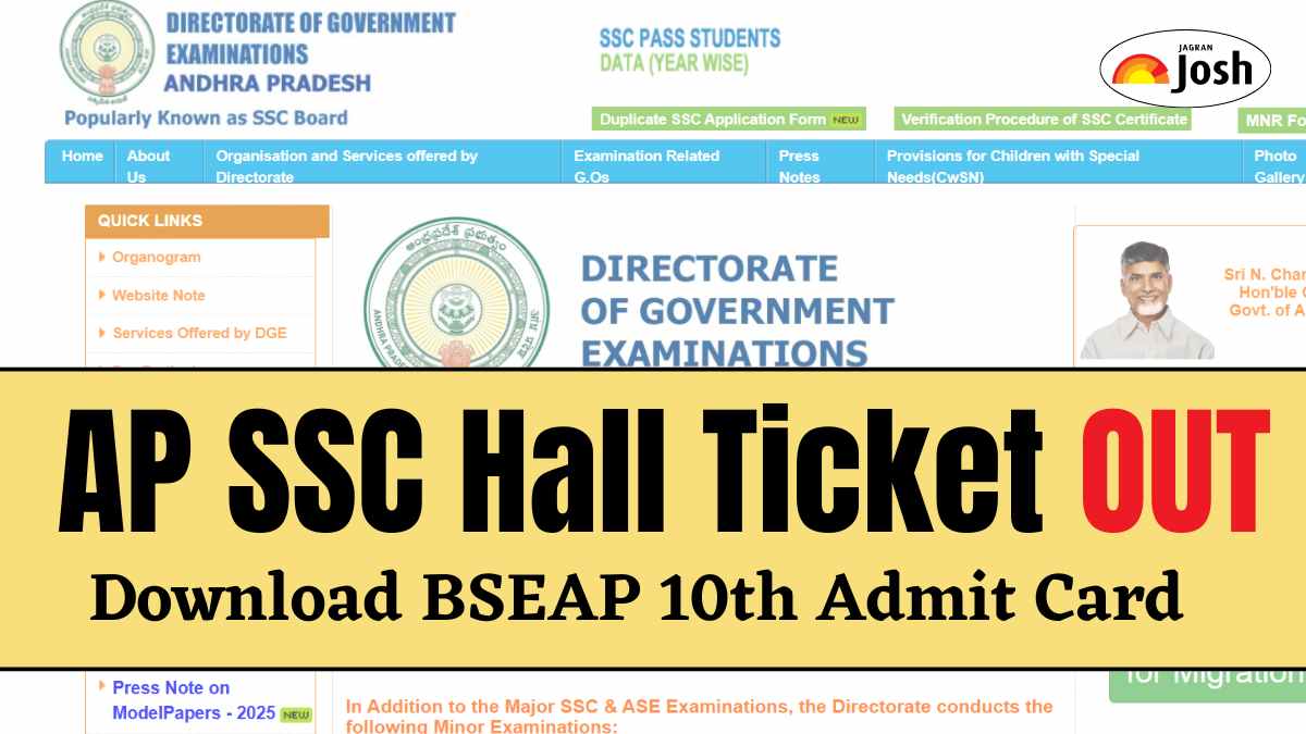 AP SSC Hall Ticket OUT: Direct Link to Download BSEAP 10th Class Admit Card at bse.ap.gov.in