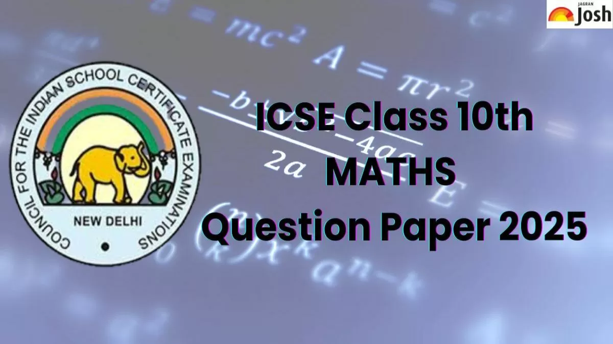 ICSE Class 10th Maths Question Paper 2025
