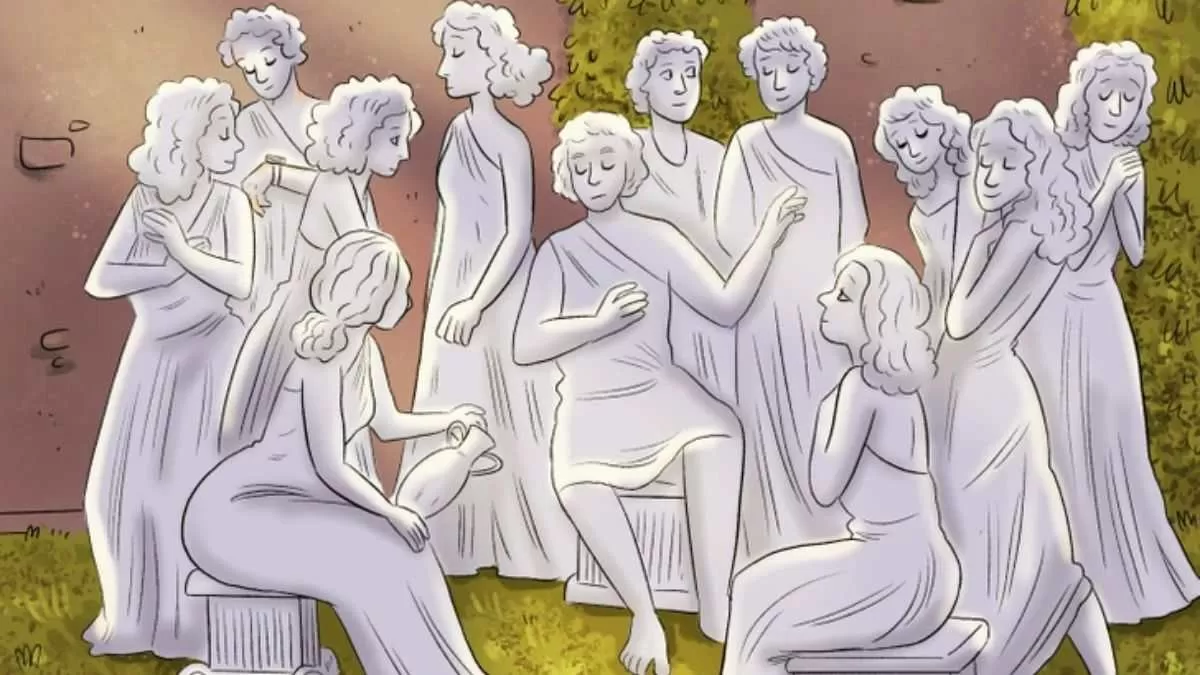 Spot The Human Among Statues.