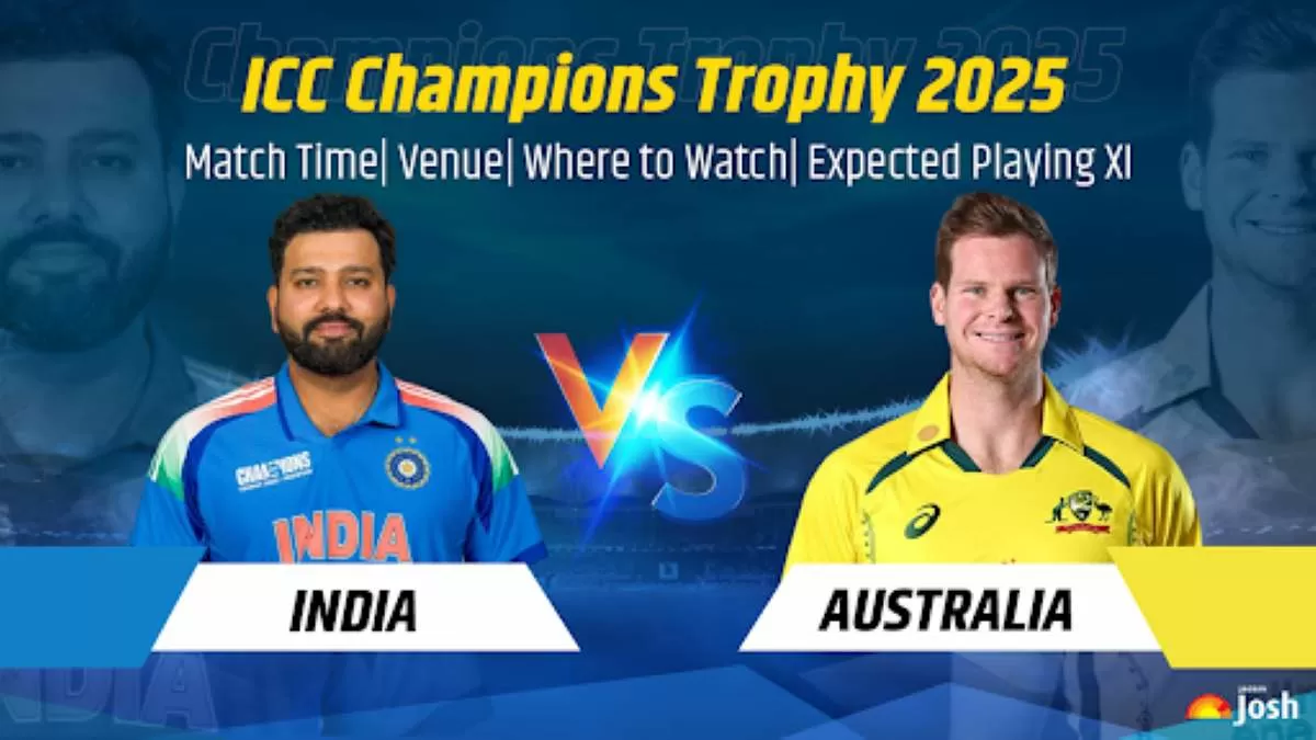 Get here all details about Champions Trophy 2025 Match Between Ind vs Aus