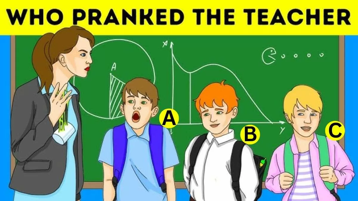 Spot Who Pranked The Teacher.