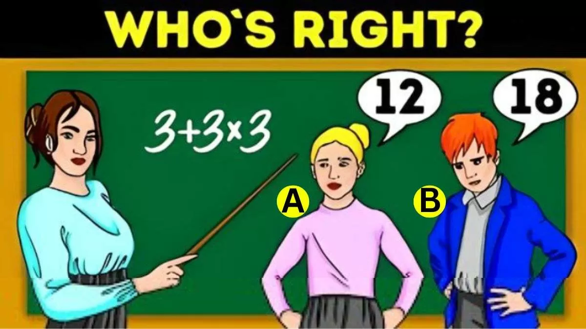 Spot Who Is Right.