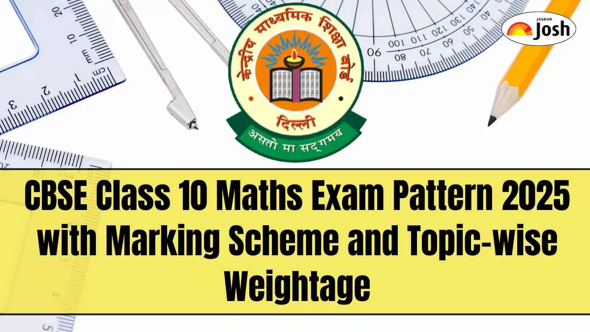 CBSE Class 10 Maths Exam Pattern and Marking Scheme for 2025 Exam.