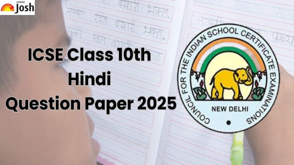 ICSE Class 10th Hindi Question Paper 2025: All SETs PDF Download