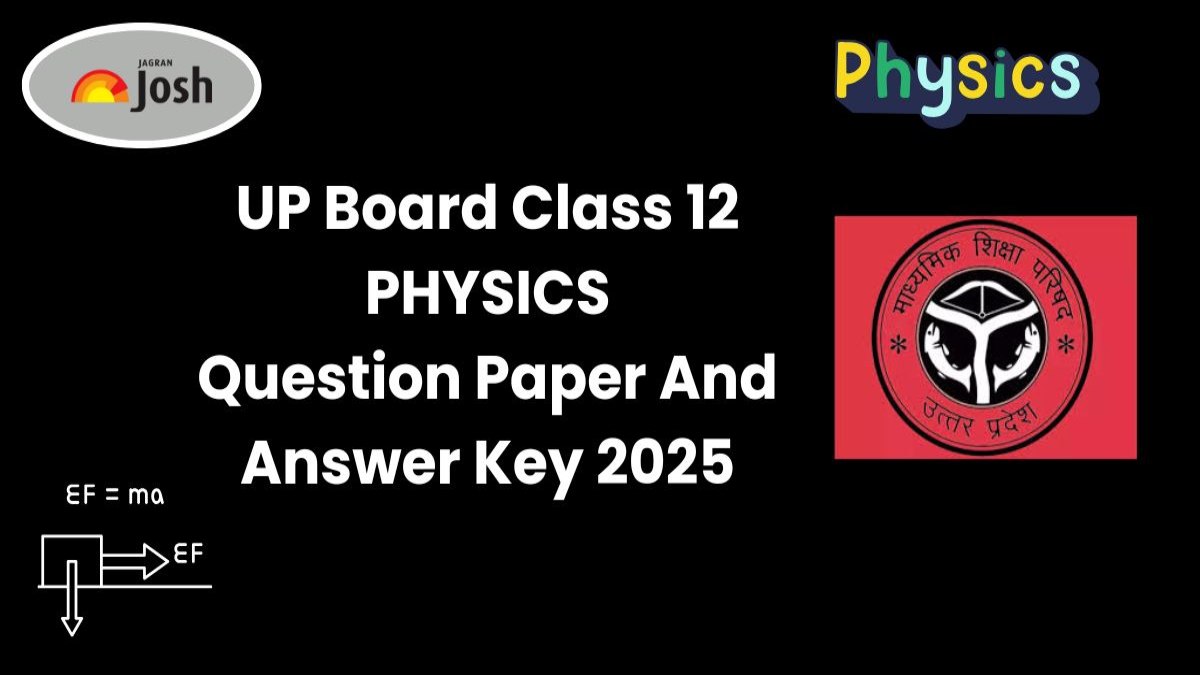 UP Board कक्षा 12 भौतिक विज्ञान प्रश्न पत्र 2025 PDF & Answer Key: यहां डाउनलोड करें