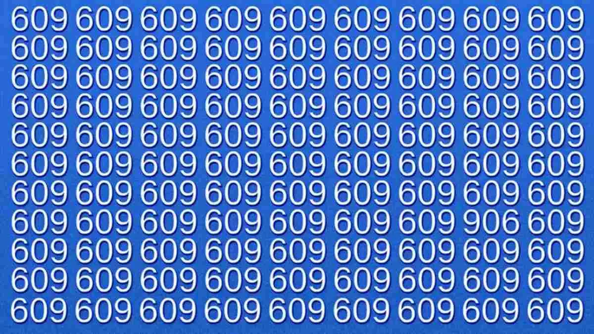 Spot The Number 906.