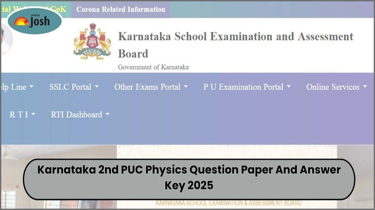 Karnataka 2nd PUC Physics Question Paper And Answer Key 2025: FREE PDF Download