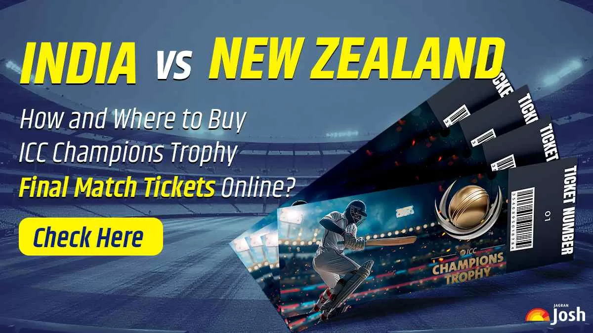 Champions Trophy Final 2025: How to Book IND vs NZ Match Tickets Online